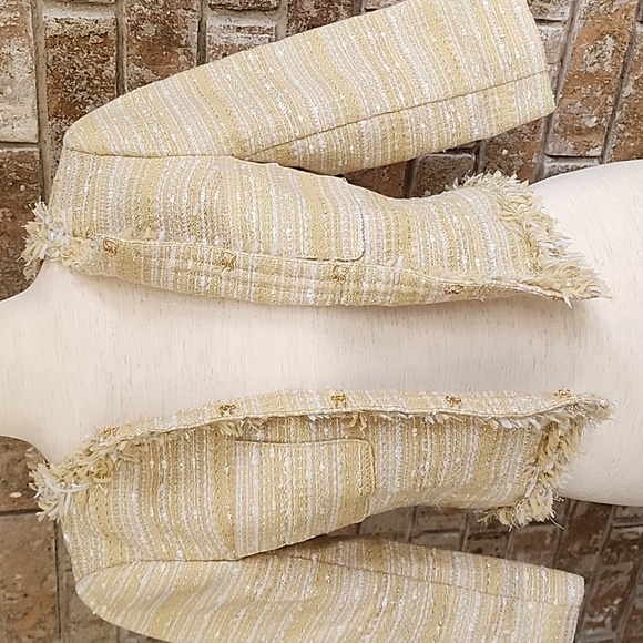 Lilly Pulitzer Women's Cropped Tweed Fringe Blazer - Picture 5 of 9